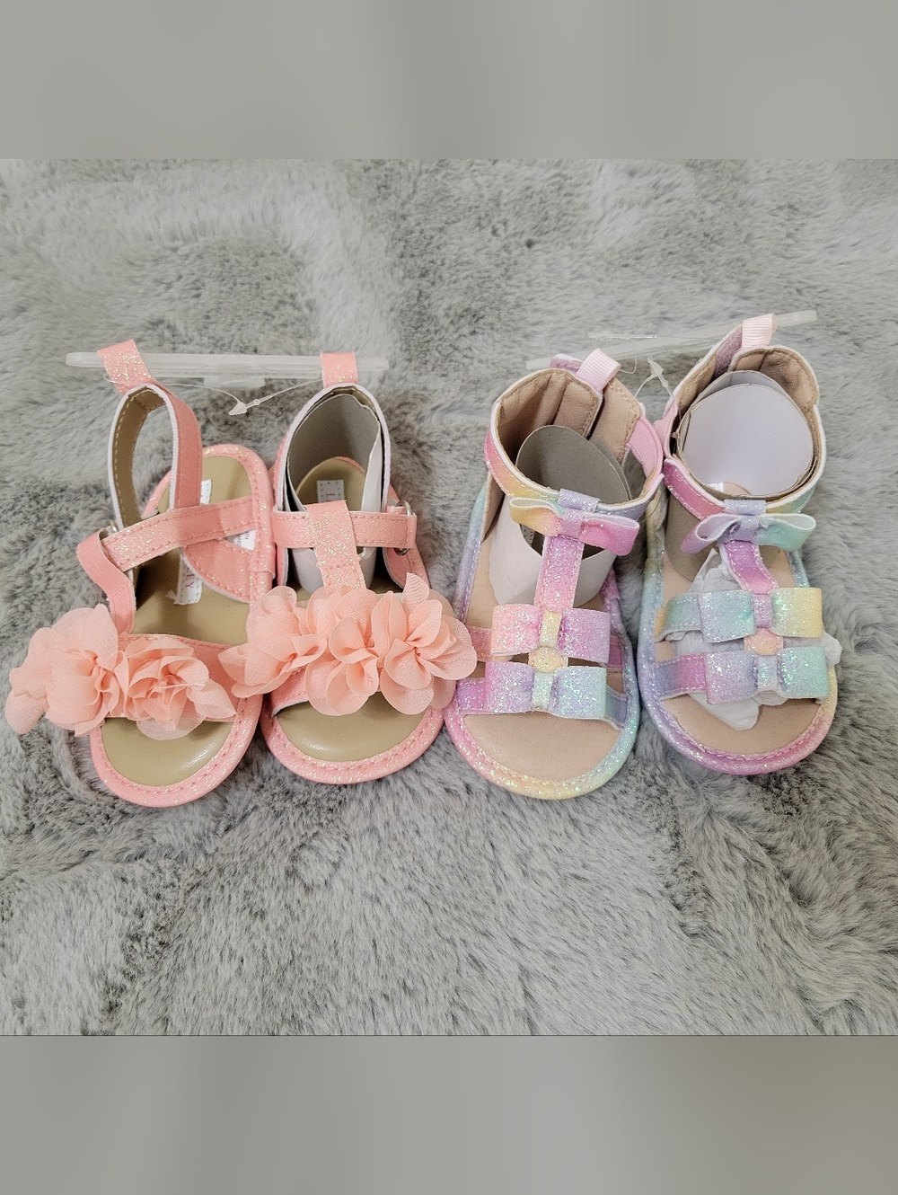 Nwt Laura Ashley Baby Girls Glitter Sandal Bundle